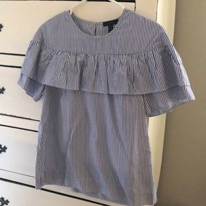 Jcrew Ruffle Top